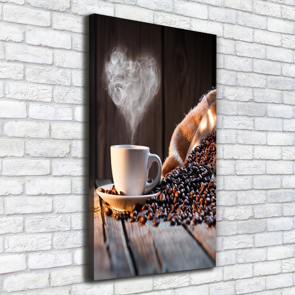 Quadro su tela canvas verticale Una tazza di caffè