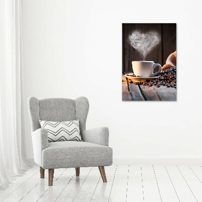 Quadro su tela canvas verticale Una tazza di caffè