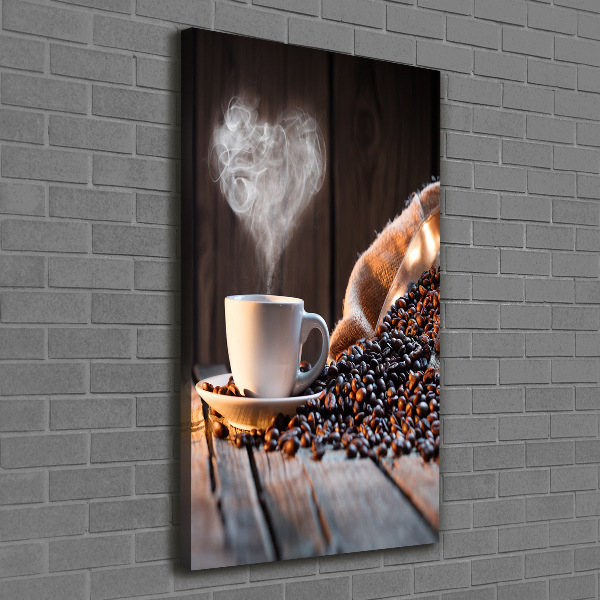 Quadro su tela canvas verticale Una tazza di caffè