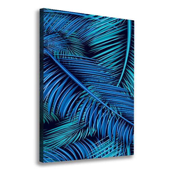 Quadro foto su tela verticale Foglie di palma