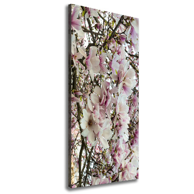Quadro su tela canvas verticale Fiori di magnolia