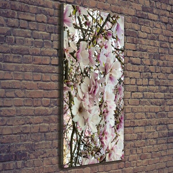 Quadro su tela canvas verticale Fiori di magnolia
