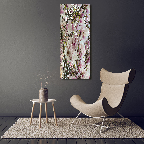 Quadro su tela canvas verticale Fiori di magnolia