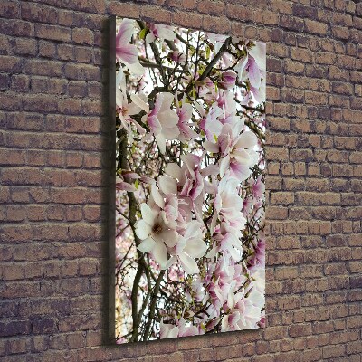 Quadro su tela canvas verticale Fiori di magnolia