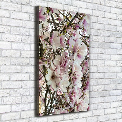 Quadro su tela canvas verticale Fiori di magnolia