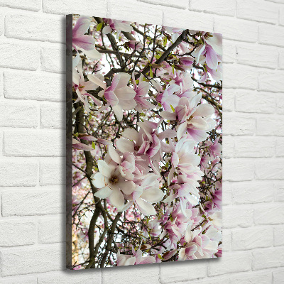 Quadro su tela canvas verticale Fiori di magnolia