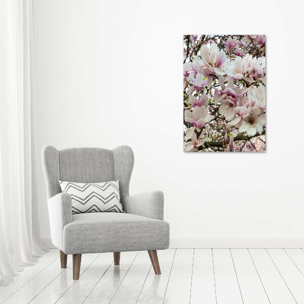 Quadro su tela canvas verticale Fiori di magnolia