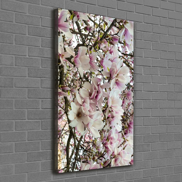 Quadro su tela canvas verticale Fiori di magnolia