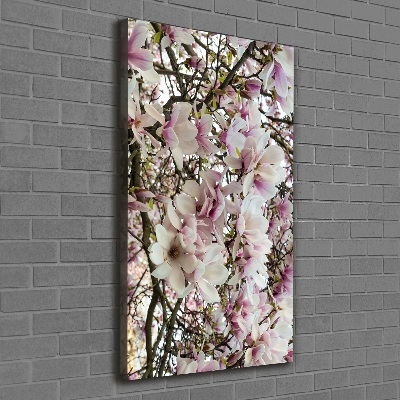 Quadro su tela canvas verticale Fiori di magnolia