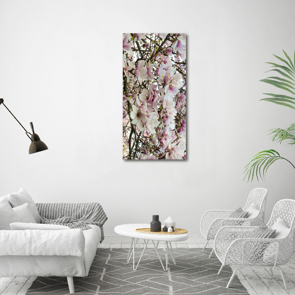 Quadro su tela canvas verticale Fiori di magnolia