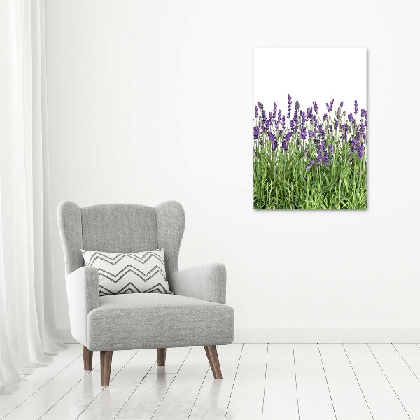 Quadro su tela canvas verticale Campo di lavanda