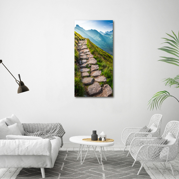 Quadro su tela canvas verticale Sentiero di montagna
