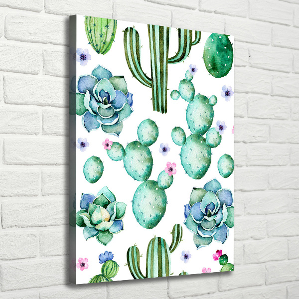 Stampa quadro su tela verticale Cactus
