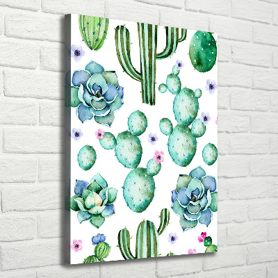 Stampa quadro su tela verticale Cactus