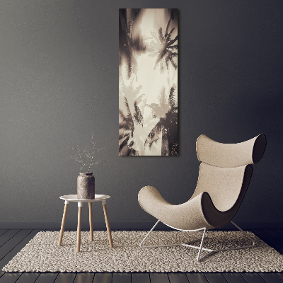 Stampa quadro su tela verticale Palme
