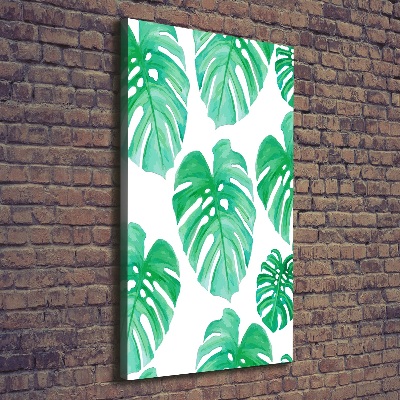Quadro foto su tela verticale Monstera
