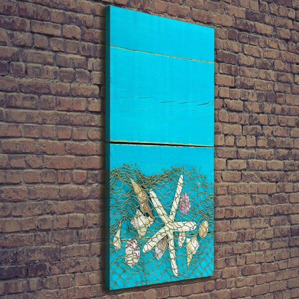 Stampa quadro su tela verticale Conchiglie e stelle marine