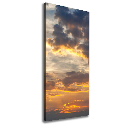 Quadro su tela canvas verticale Cielo al tramonto