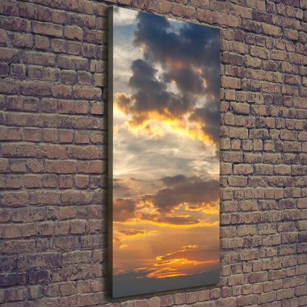 Quadro su tela canvas verticale Cielo al tramonto