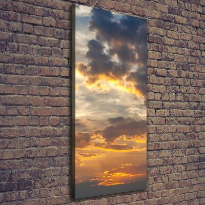 Quadro su tela canvas verticale Cielo al tramonto