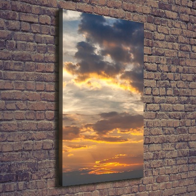 Quadro su tela canvas verticale Cielo al tramonto