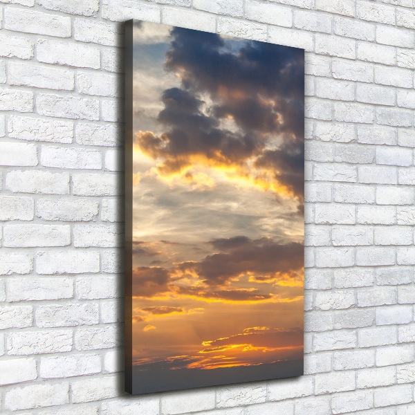 Quadro su tela canvas verticale Cielo al tramonto