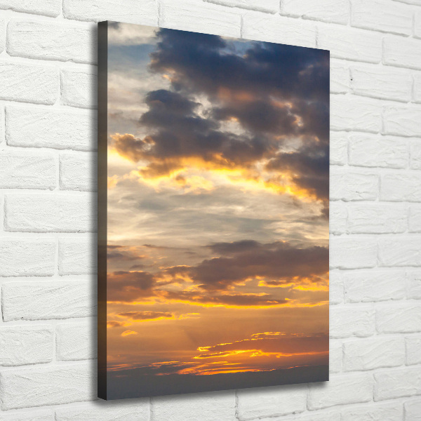 Quadro su tela canvas verticale Cielo al tramonto
