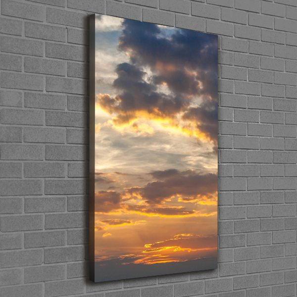 Quadro su tela canvas verticale Cielo al tramonto