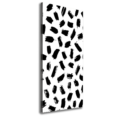 Stampa quadro su tela verticale Macchie bianche e nere