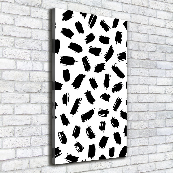 Stampa quadro su tela verticale Macchie bianche e nere