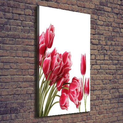 Quadro su tela canvas verticale Fiore rosso