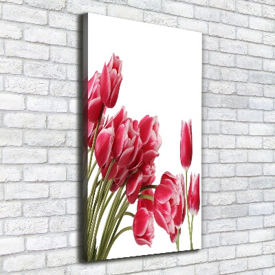 Quadro su tela canvas verticale Fiore rosso