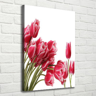 Quadro su tela canvas verticale Fiore rosso