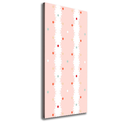 Quadro su tela canvas verticale Sfondo a pois colorati