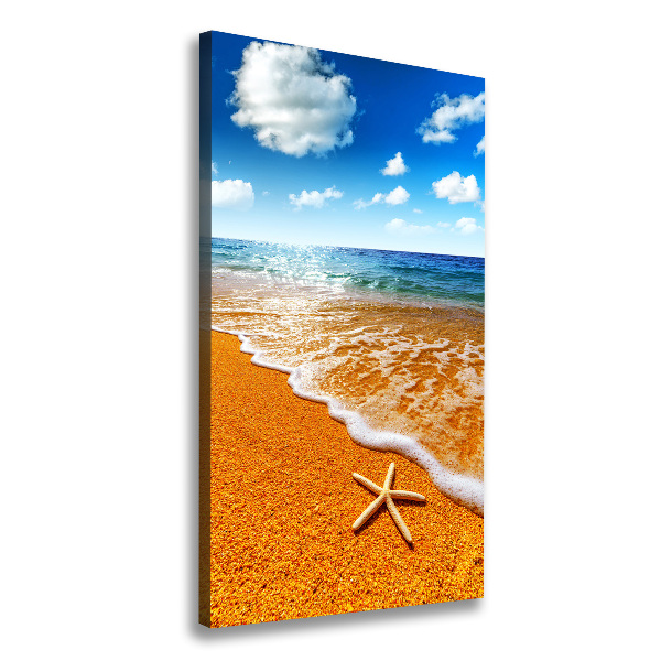 Quadro foto su tela verticale Stelle marine sulla spiaggia