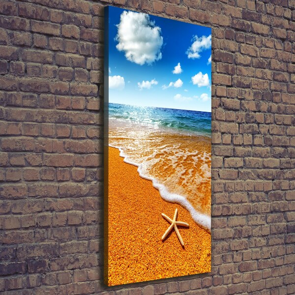 Quadro foto su tela verticale Stelle marine sulla spiaggia