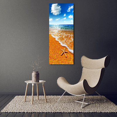 Quadro foto su tela verticale Stelle marine sulla spiaggia