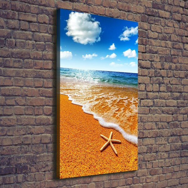 Quadro foto su tela verticale Stelle marine sulla spiaggia