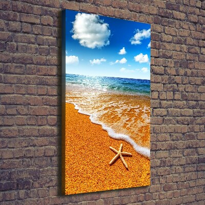 Quadro foto su tela verticale Stelle marine sulla spiaggia