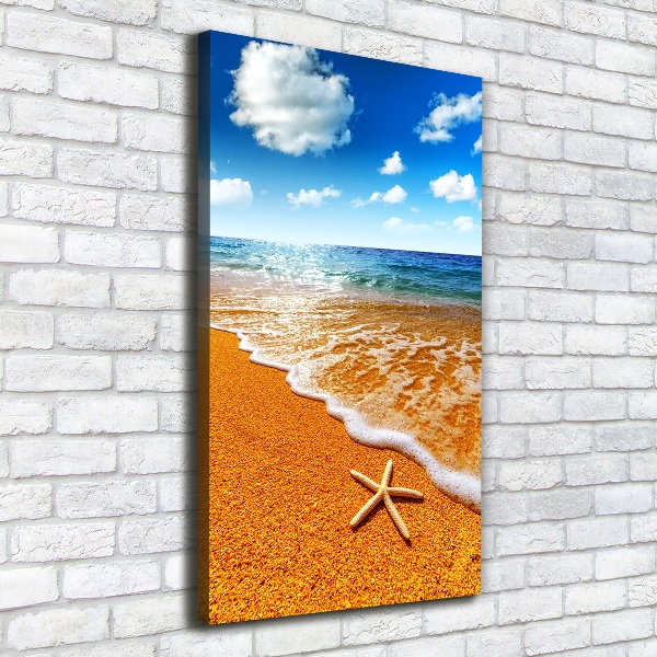 Quadro foto su tela verticale Stelle marine sulla spiaggia
