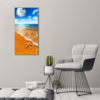 Quadro foto su tela verticale Stelle marine sulla spiaggia