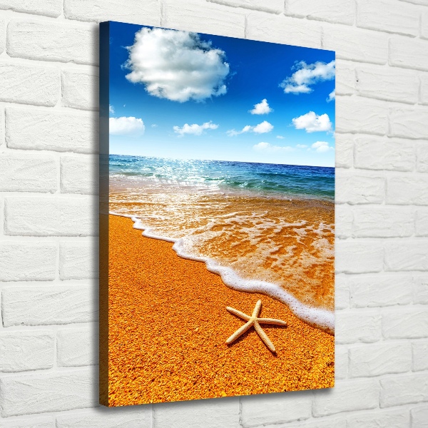 Quadro foto su tela verticale Stelle marine sulla spiaggia