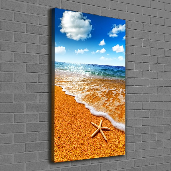 Quadro foto su tela verticale Stelle marine sulla spiaggia