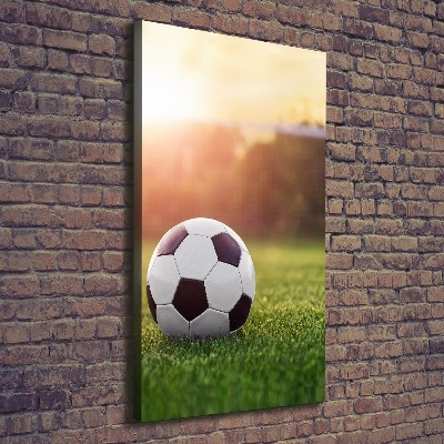 Quadro foto su tela verticale Calcio