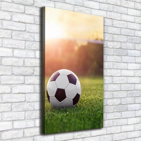 Quadro foto su tela verticale Calcio