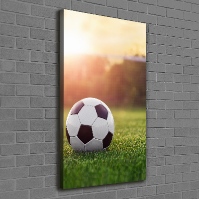 Quadro foto su tela verticale Calcio