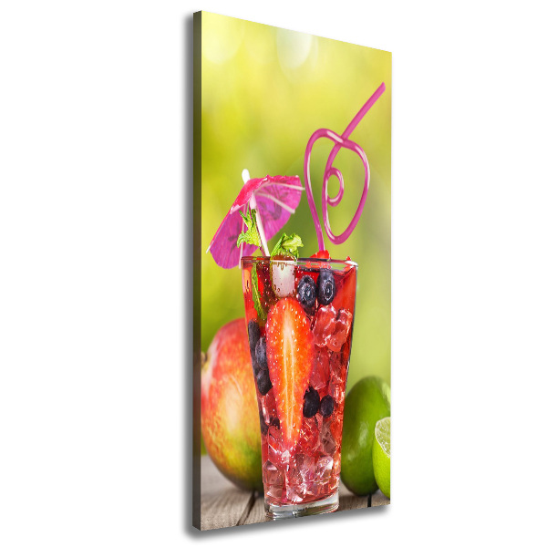 Quadro su tela canvas verticale Cocktail di frutta