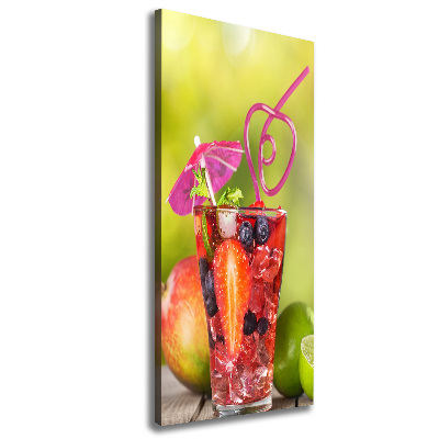 Quadro su tela canvas verticale Cocktail di frutta