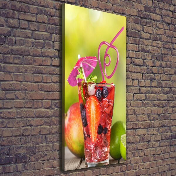 Quadro su tela canvas verticale Cocktail di frutta
