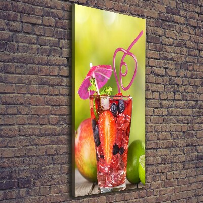 Quadro su tela canvas verticale Cocktail di frutta